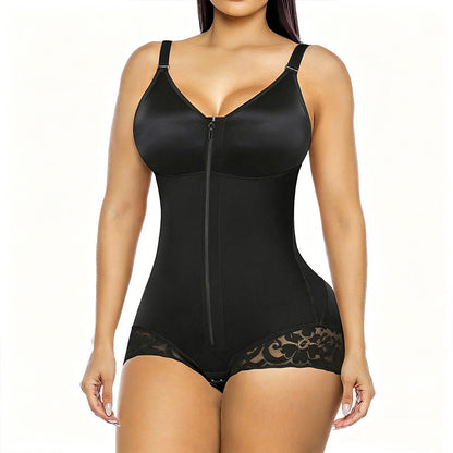 🔥 Dam Magkontrollerande Shapewear-Body med Dragkedja
