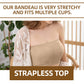 💐 Stödjande Bandeau-BH – Trådlös fast support, sömlös stropplös design, mjukt stretchtyg, halkfritt silikonband, bekväm för dagligt bruk & sommarantresor ✨