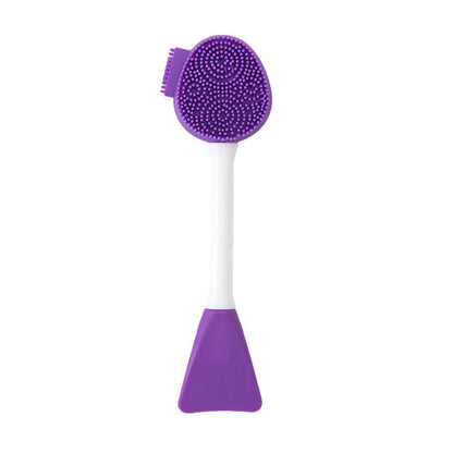 ✨ Köp 1, få 1 GRATIS! 🎁🧼 2-i-1 silikon-ansiktsborste – applicera masker & rengör porerna, mjuk & hudvänlig, perfekt för daglig hudvård 🌿