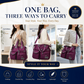 👜Stor vattentät tygväska för kvinnor – rymlig, tre bärsätt & smart fickorganisation – perfekt för jobb, resor & vardag 🧳✨