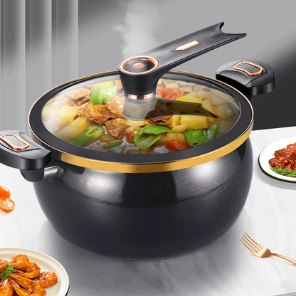 🍲 Mikrotryck Emaljerad Gryta med Stor Kapacitet  🥘✨