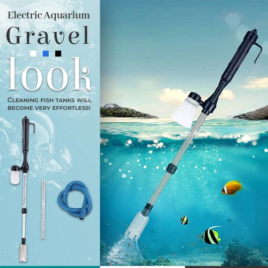 🐠Elektrisk grusrensare för akvarier – batteridriven, justerbar rörlängd & enkel rengöring – perfekt för alla akvarier 🧹🐟