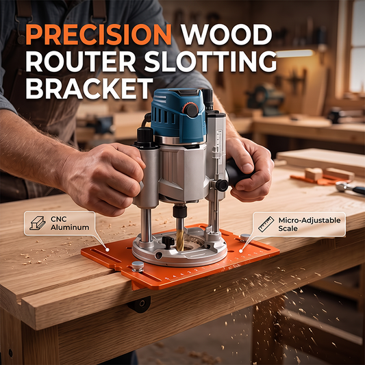 ⚙️ Aluminiumlegeringens fräsfäste för spårning – precisionsstyrning, stabil konstruktion & universell passform – perfekt för professionell träbearbetning och DIY 🛠️✨