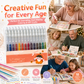 🎨Retractable Glitter Gel Pen Set – livfullt glitterbläck, snabbtorkande & tunn spets – perfekt för journaling, teckning och kreativa projekt ✨🖊️