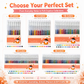 🎨Retractable Glitter Gel Pen Set – livfullt glitterbläck, snabbtorkande & tunn spets – perfekt för journaling, teckning och kreativa projekt ✨🖊️