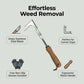 Crack Weeder Tool – vass krokspets, rostfritt stål & bekvämt bokträhandtag – perfekt för ogräsrensning i trottoarer, trädäck och springor 🏡✨