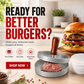 Burgerpress med trähandtag
