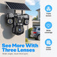 ⚡ Trippellinssig Soldriven WiFi-Säkerhetskamera – Smart, Trådlös, För Alla Väder ☀️