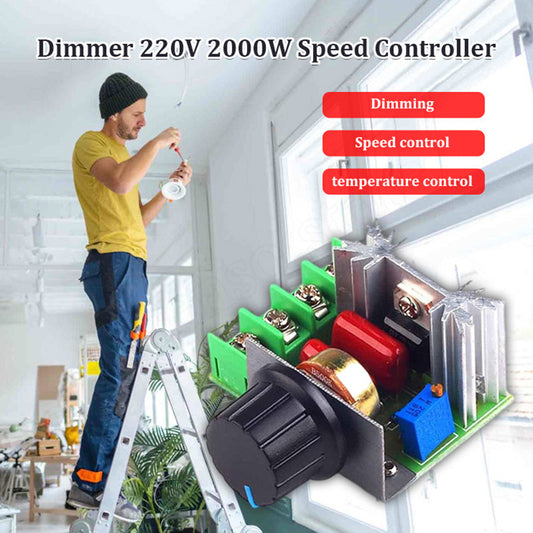 🔧 2000W Step Up & Down Voltage Controller – hög effekt, brett spänningsområde & vredkontroll – perfekt för värmare, motorer och lampor 💡✨