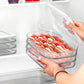 🍱 TIDSBEGRÄNSAD 50% RABATT! 👀 Klar Kyldosa med Lock – Transparent Sikt, Stapelbar Design & 3 Storleksalternativ – Organisera Ditt Kylskåp Enkelt ✨