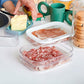 🍱 TIDSBEGRÄNSAD 50% RABATT! 👀 Klar Kyldosa med Lock – Transparent Sikt, Stapelbar Design & 3 Storleksalternativ – Organisera Ditt Kylskåp Enkelt ✨
