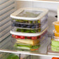 🍱 TIDSBEGRÄNSAD 50% RABATT! 👀 Klar Kyldosa med Lock – Transparent Sikt, Stapelbar Design & 3 Storleksalternativ – Organisera Ditt Kylskåp Enkelt ✨