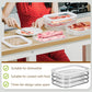 🍱 TIDSBEGRÄNSAD 50% RABATT! 👀 Klar Kyldosa med Lock – Transparent Sikt, Stapelbar Design & 3 Storleksalternativ – Organisera Ditt Kylskåp Enkelt ✨