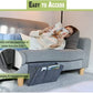 🛏️ Sängförvaringsväska med flera fack – mjukt filtmaterial, rymlig design & enkel installation – perfekt för studentrum, sovrum och små utrymmen 📚✨