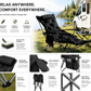🏕️ Bärbar justerbar hopfällbar stol för utomhusbruk – lätt, stabil & mångsidig – perfekt för trädgård, camping, strand eller terrass ✨🌿