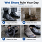 👢 Vattentäta stövelskydd – 42 cm högt skydd, halksäker sula & reflekterande detaljer – perfekt för regn, lera och pendling 💧