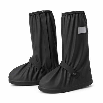 👢 Vattentäta stövelskydd – 42 cm högt skydd, halksäker sula & reflekterande detaljer – perfekt för regn, lera och pendling 💧