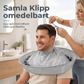 ✂️ 50% RABATT NU! Klippkappa för hemmaklippning med håruppsamlare – slipp hår på golvet, vattentät & vikbar – perfekt för hela familjen ✨