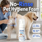 🧴 Sköljfritt torrschampo för hundar och katter – mild rengöring, minskar lukt & fräschar upp – perfekt för daglig hygien utan bad ✨