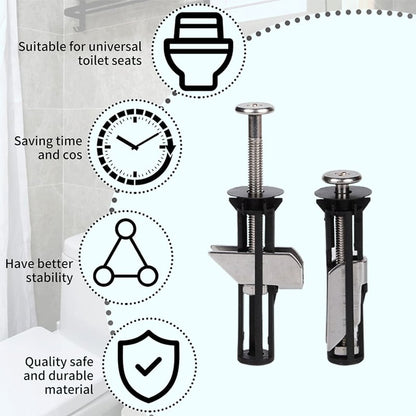 🔧 50 % RABATT NU! Bultsats för kraftiga fästanordningar för toalettstol – stabil, rostfri och säker montering 🚽