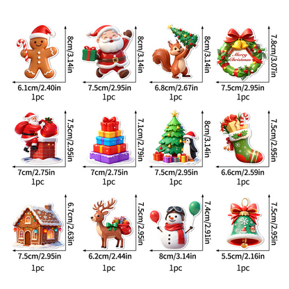 🎄 50 % RABATT! Lys upp julen på några sekunder – självhäftande juldekorationer med LED-ljus