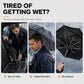 ☂️50 % RABATT NU! Extra stort hopfällbart paraply – 130 cm, 12 ribbor, vindbeständigt paraply med omvänd vikning, UPF50+ solskydd, extra stort paraply för familjens pendling & utomhusbruk✨
