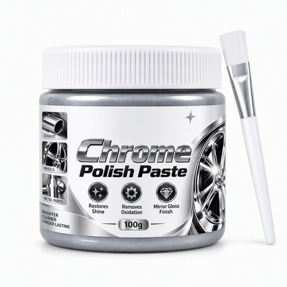 🚗 Krompolish med pensel – tar bort oxidation på metall & bilhjul – återställer spegelglans och skyddar mot framtida missfärgning ✨🧴