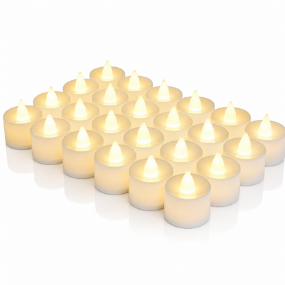 🕯️24-pack LED-ljus utan flamskydd
