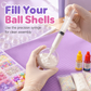 🌈 DIY stressbollsset – blanda färgglad lera & glitter för känselstimulerande lek, läckagesäker konstruktion ✨