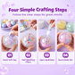 🌈 DIY stressbollsset – blanda färgglad lera & glitter för känselstimulerande lek, läckagesäker konstruktion ✨