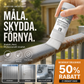 🎨 Vattenbaserad metallic silverfärg med inbyggd pensel – Snabbtorkande, Lättanvänd & Slitstark – Perfekt för Reparationer, Dekoration & Hushållsprojekt 🌿