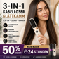 Trådlös 3‑i‑1 stylingkam – plattar, lockar & rätar ut – med keramisk teknik, 4 temperaturer & USB‑C – perfekt för resan 💇‍♀️✨